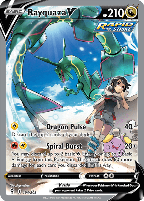 Rayquaza V 194/203 (PTCG)